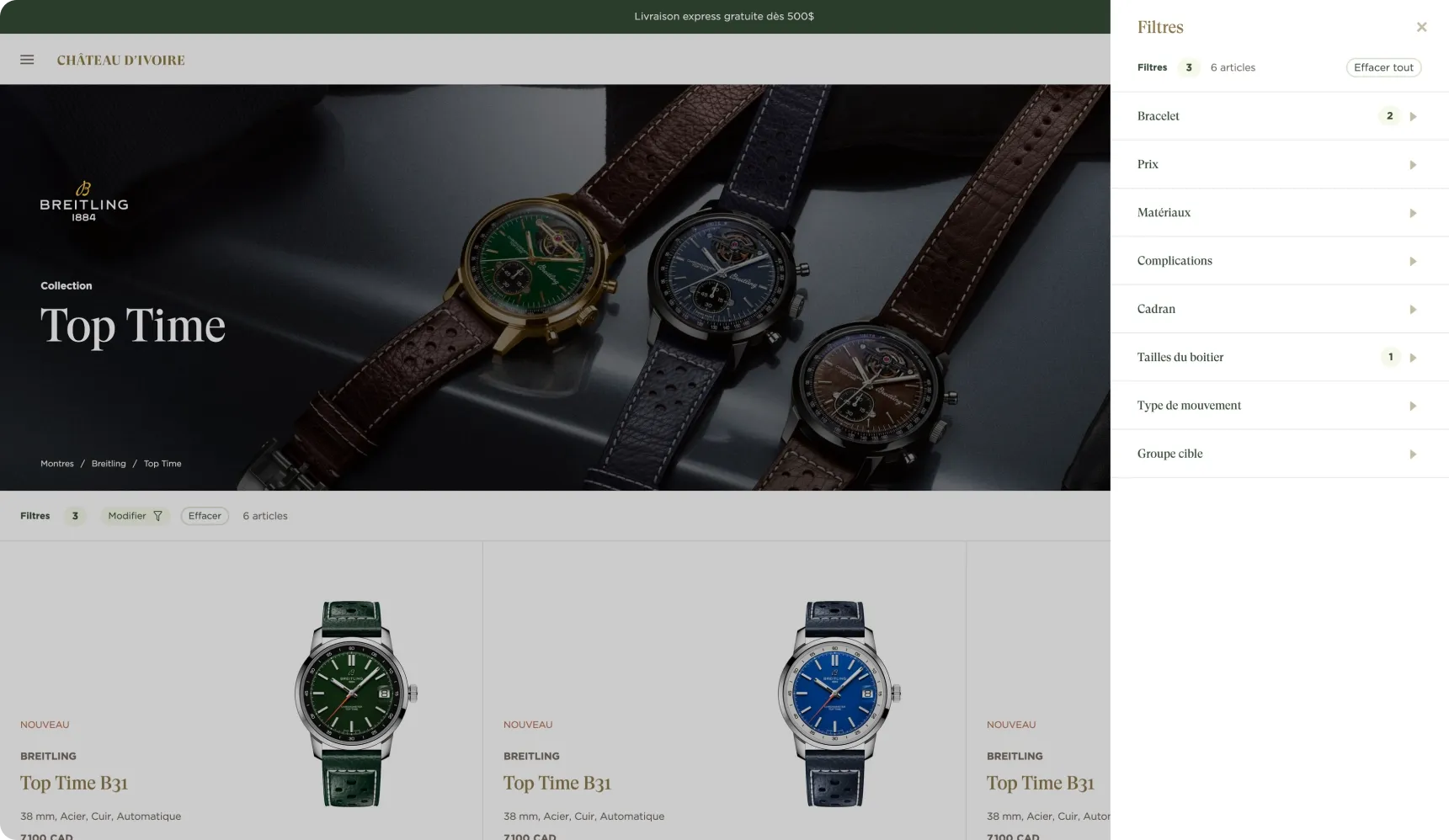 Grâce à des filtres de recherche avancée et une meilleure catégorisation des produits.